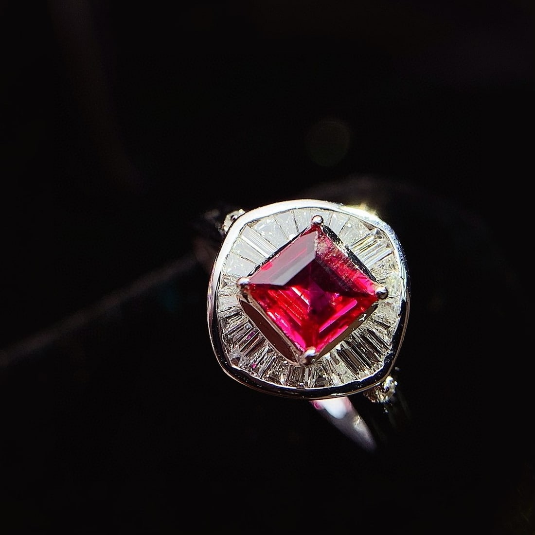 14k Gold 0.55 Ct Natural Ruby & Diamond Ring - 2