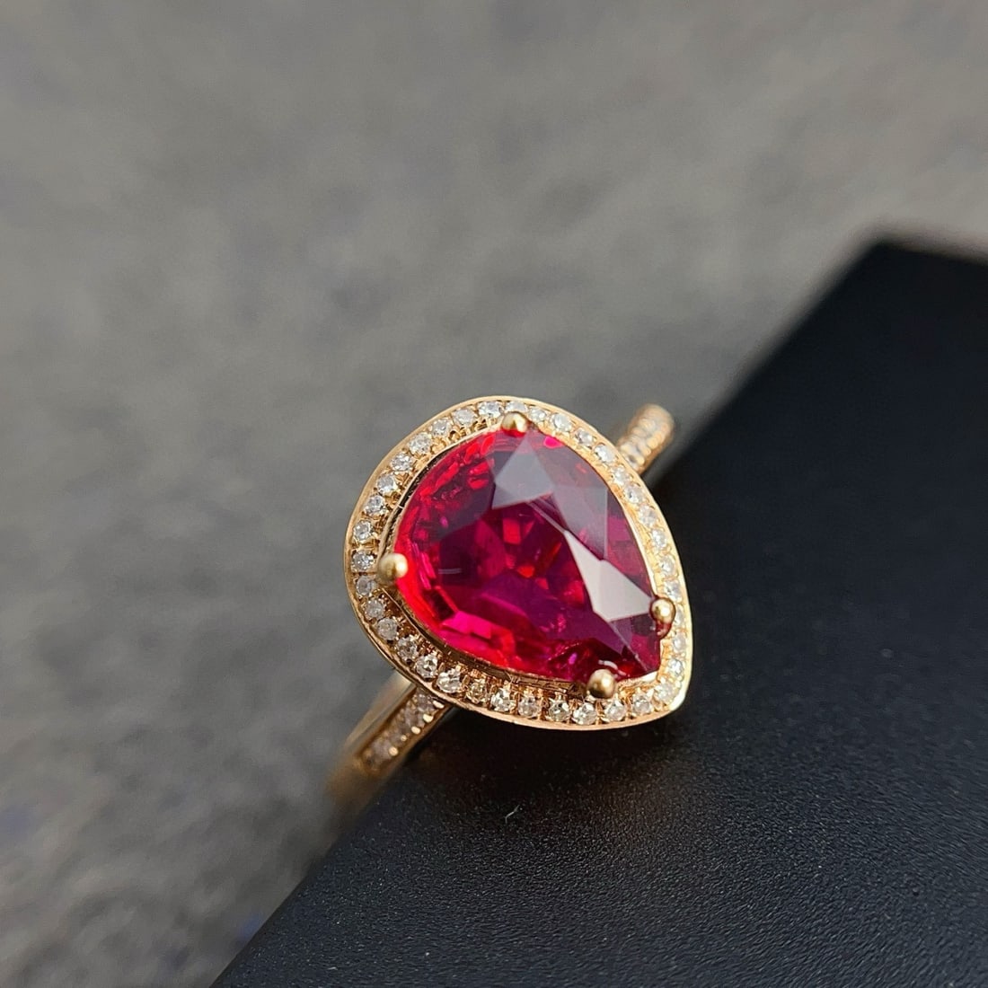 14k Gold 1.50 Ct Natural Tourmaline & Diamond Ring - 4