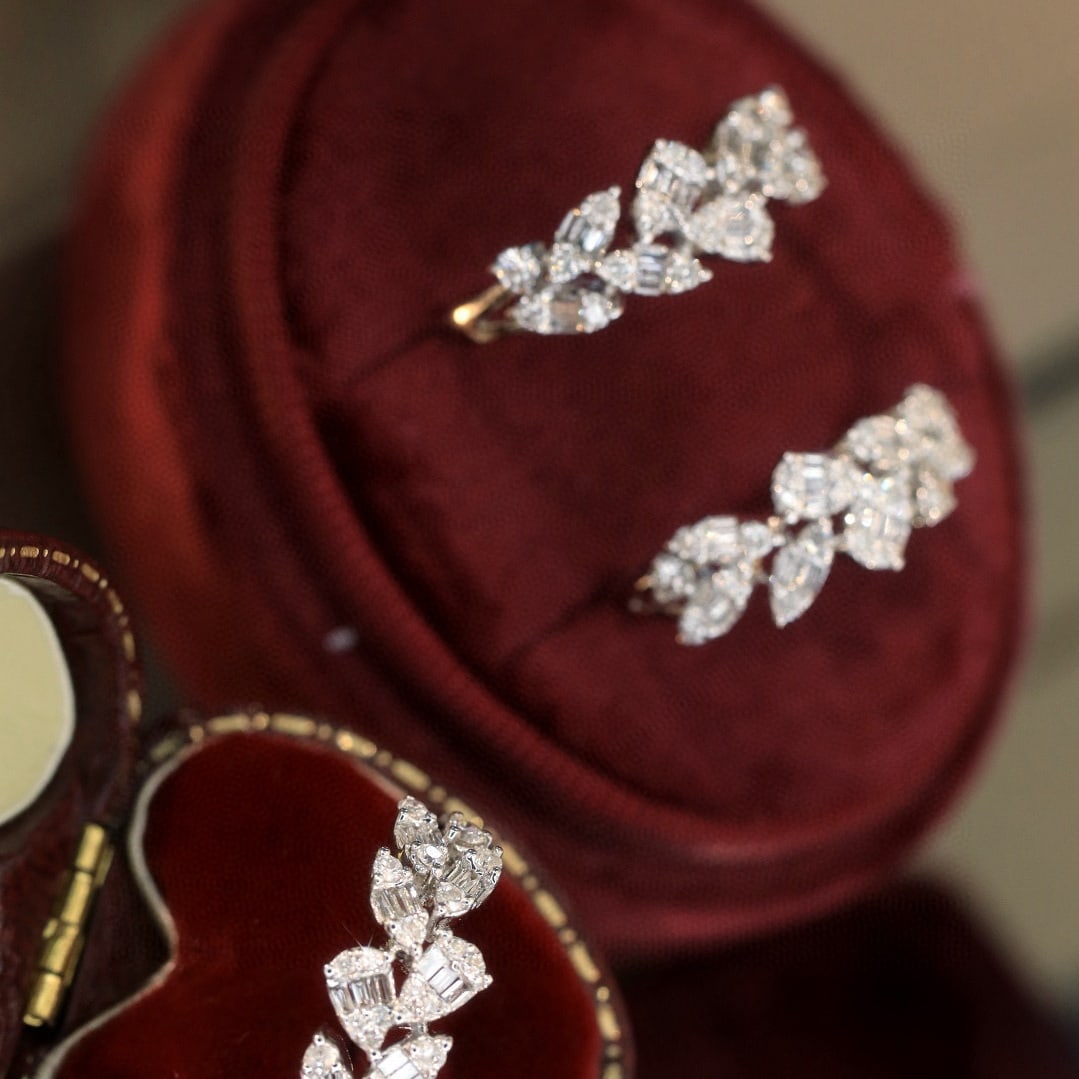 14k Gold 0.45 Ct Natural H Diamond Ring - 3