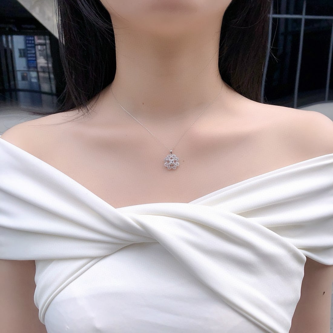 14k Gold 0.51 Ctw Natural H Diamond Pendant( Without Chain ) - 5