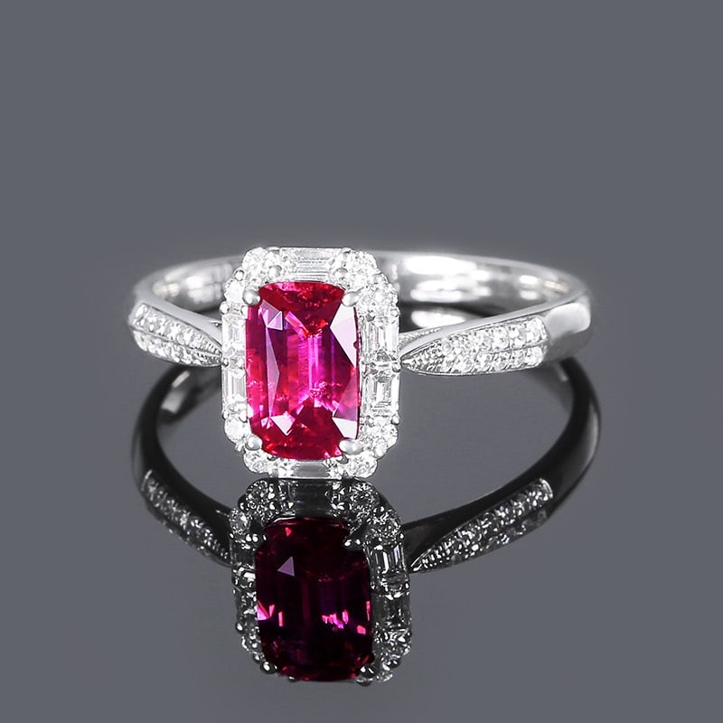 14k Gold 1.46 Ctw Natural Sapphire & Diamond Pendant( Without Chain ) - 2