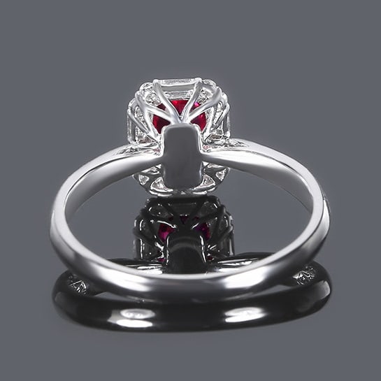 14k Gold 1.46 Ctw Natural Sapphire & Diamond Pendant( Without Chain ) - 5