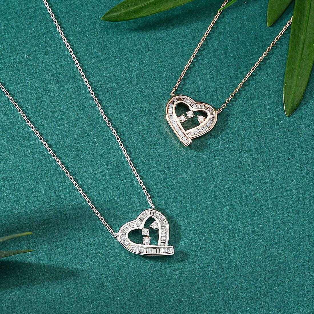 14k Gold 0.29 Ctw Natural H Diamond Necklace - 4