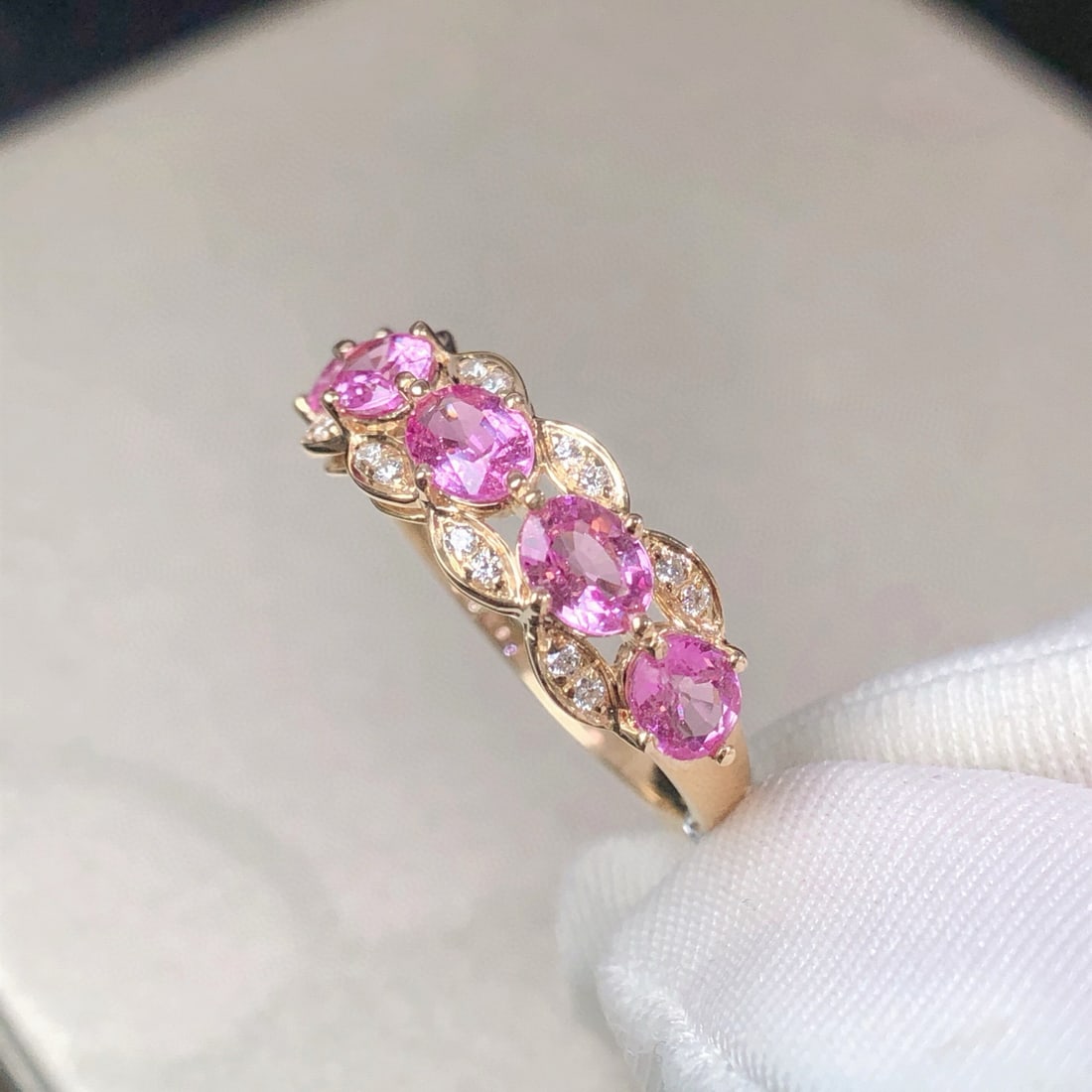 14k Gold 1.63 Ctw Natural Sapphire & Diamond Ring - 2