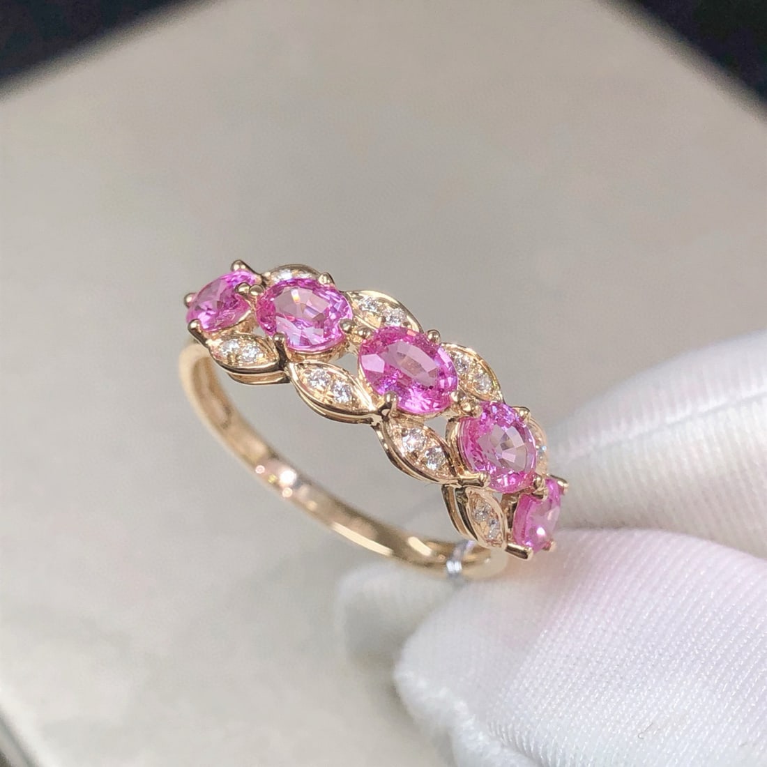 14k Gold 1.63 Ctw Natural Sapphire & Diamond Ring - 3