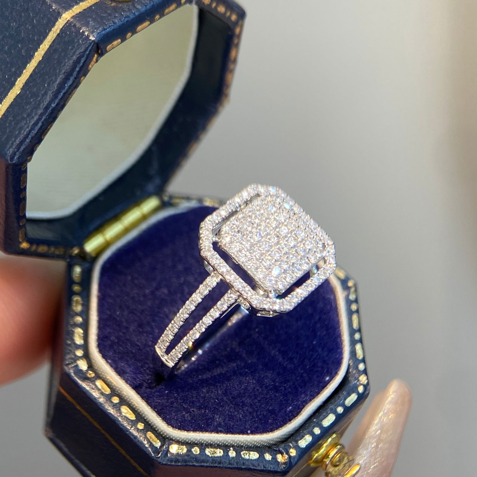 14k Gold 0.5 Ct Natural H Diamond Ring - 2