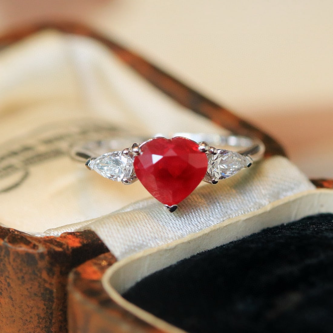 14k Gold 2.38 Ctw Natural Ruby & Diamond Ring - 2