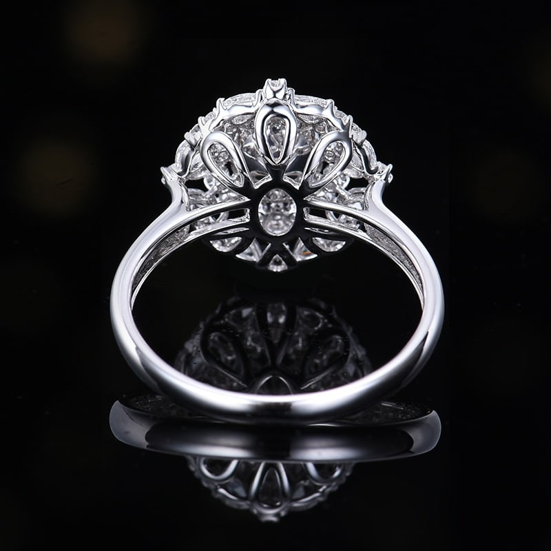 14k Gold 2.14 Ctw Natural Sapphire & Diamond Ring - 4