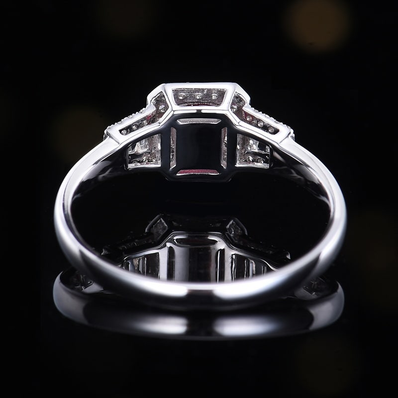 14k Gold 0.62 Ctw Natural Ruby & Diamond Ring - 4