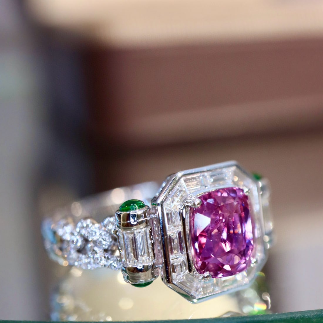 14k Gold 2.07 Ctw Natural Sapphire & Diamond Ring - 3