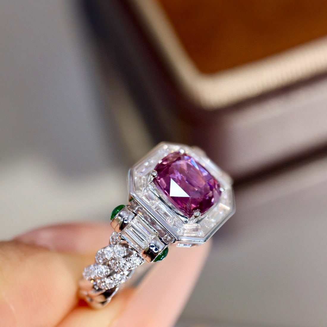 14k Gold 2.07 Ctw Natural Sapphire & Diamond Ring - 7