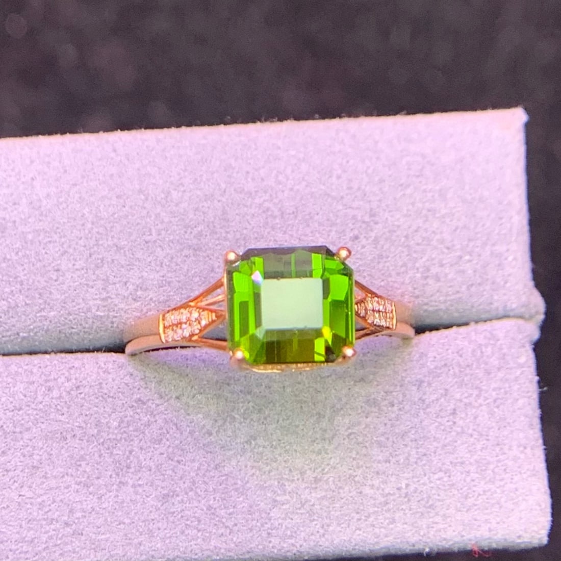 14k Gold 2.78 Ct Natural Tourmaline & Diamond Ring - 3