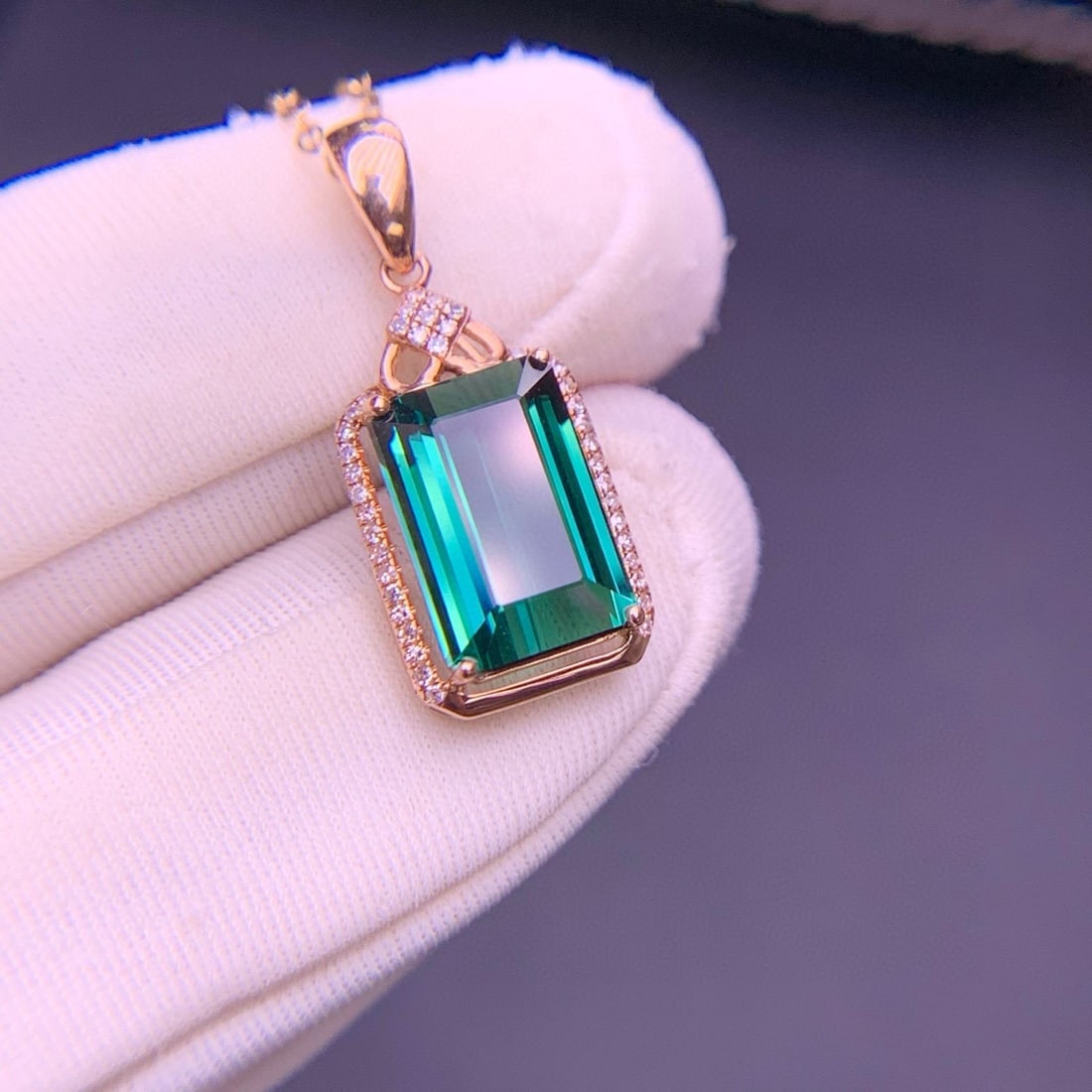 14k Gold 2.42 Ctw Natural Sapphire & Diamond Earrings - 4