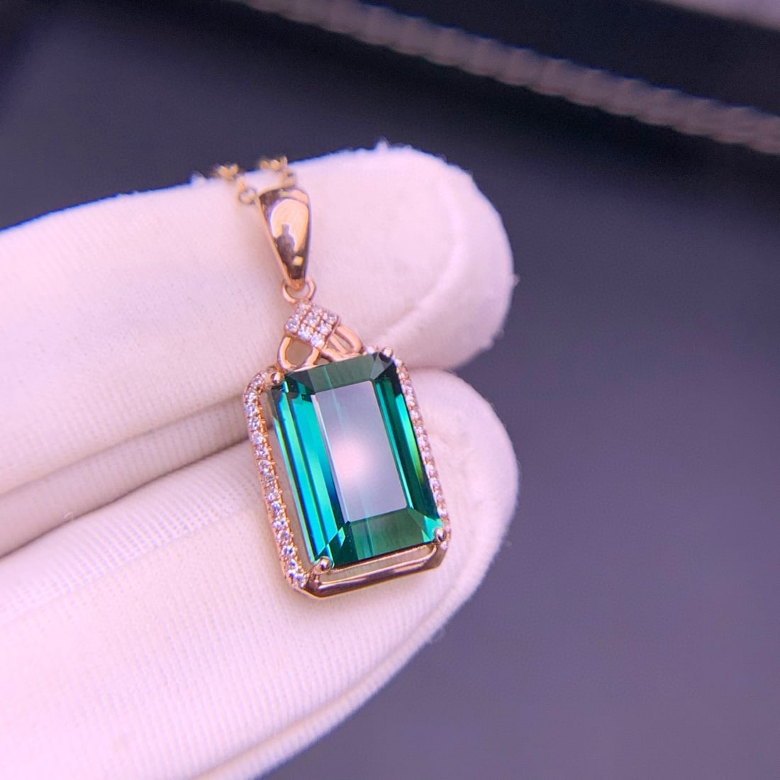 14k Gold 2.42 Ctw Natural Sapphire & Diamond Earrings - 5