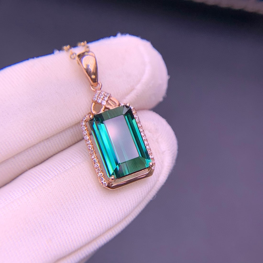 14k Gold 2.42 Ctw Natural Sapphire & Diamond Earrings - 6