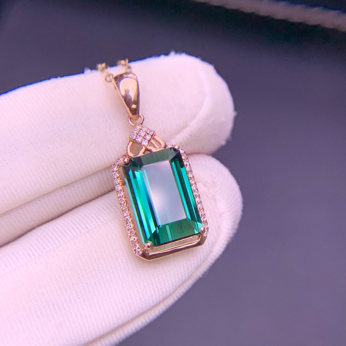 14k Gold 2.42 Ctw Natural Sapphire & Diamond Earrings - 7