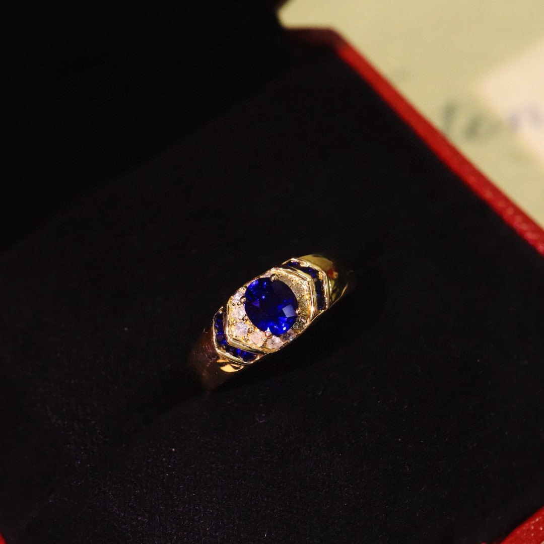 14k Gold 1.04 Ctw Natural Ruby & Diamond Ring - 7