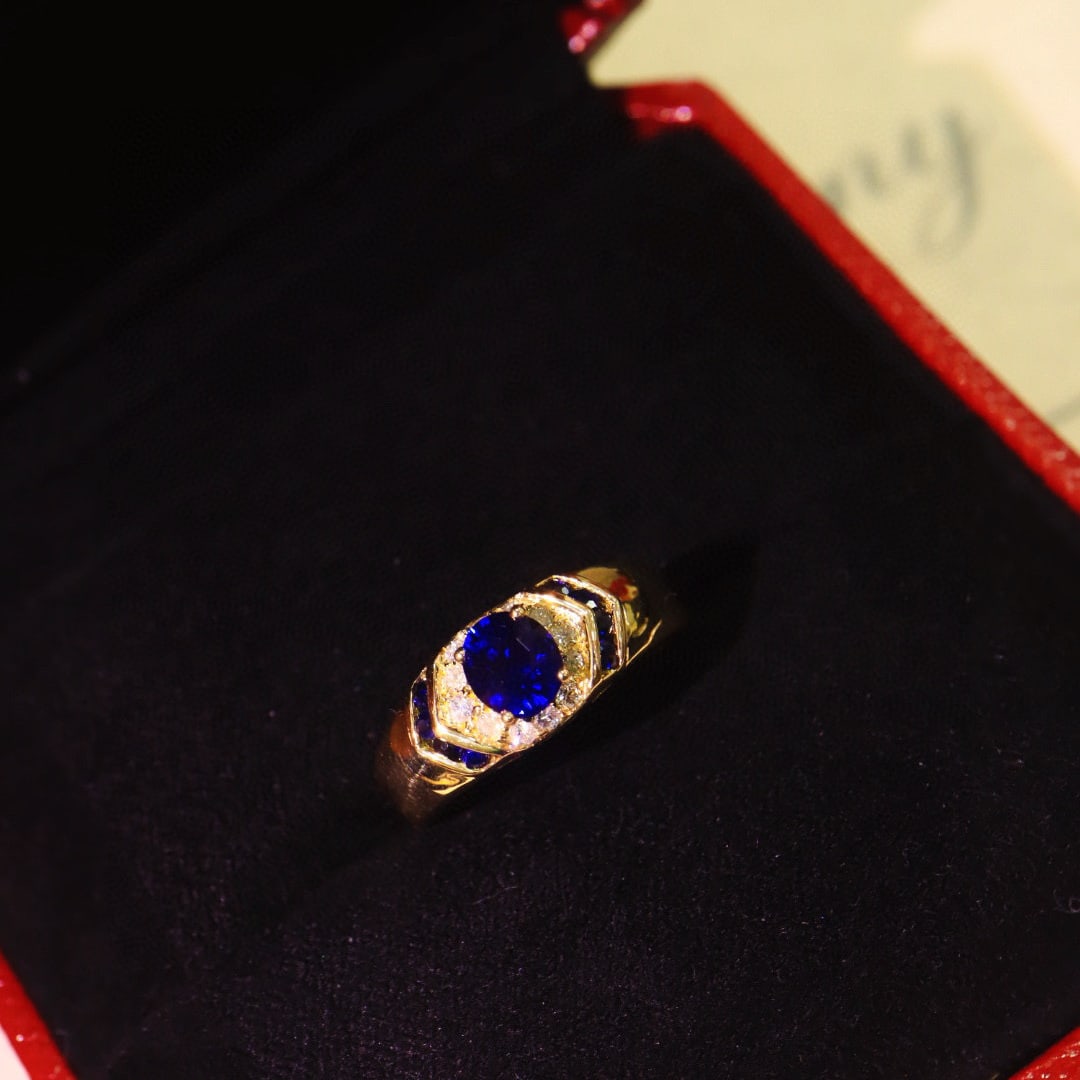 14k Gold 1.04 Ctw Natural Ruby & Diamond Ring - 9