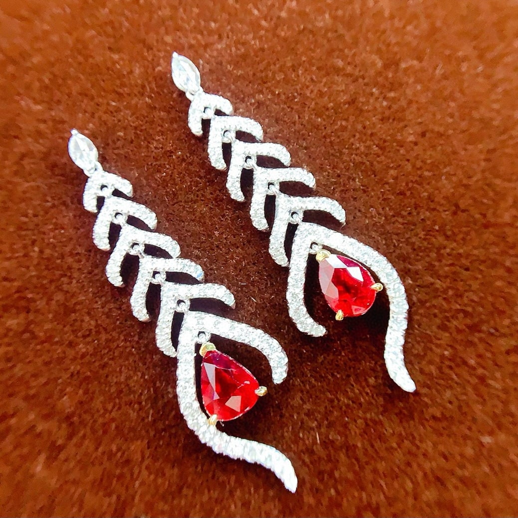 14k Gold 6.01 Ctw Natural Sapphire & Diamond Ring - 9