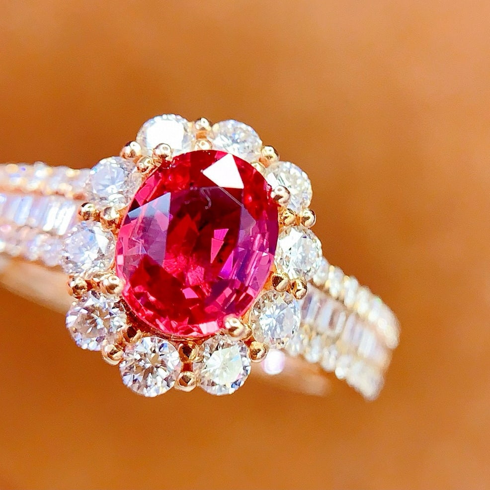 14k Gold 1.4 Ct Natural Ruby & Diamond Ring - 5