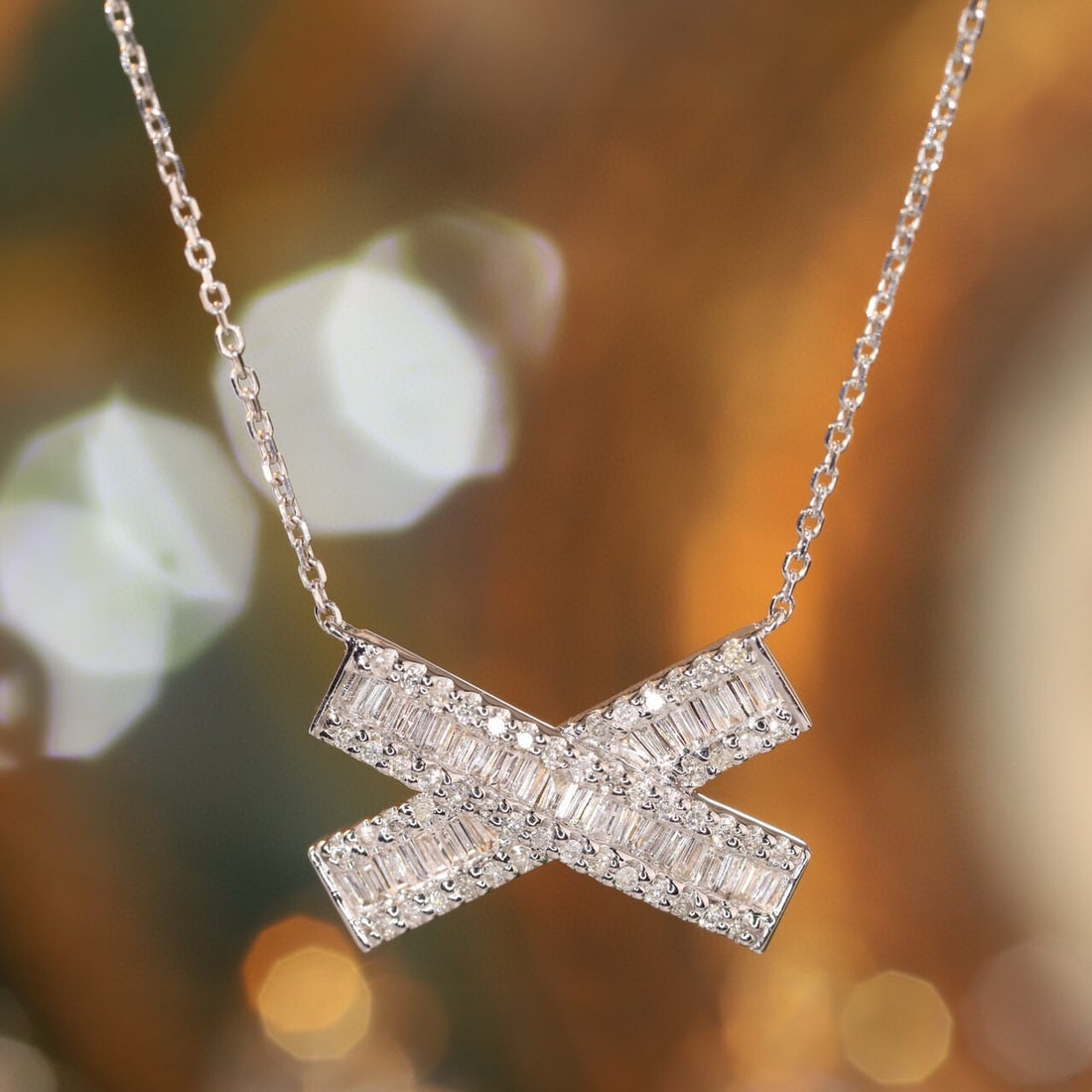 14k Gold 0.45 Ct Natural H Diamond Necklace: Ref:231059125 // gold content:14k gold // main gemstone:diamond // shape:multiple // carat weight:0. 45ct // clarity grade:vs-si // color:h // treatment:natural // Condition: NewLow Estimate: