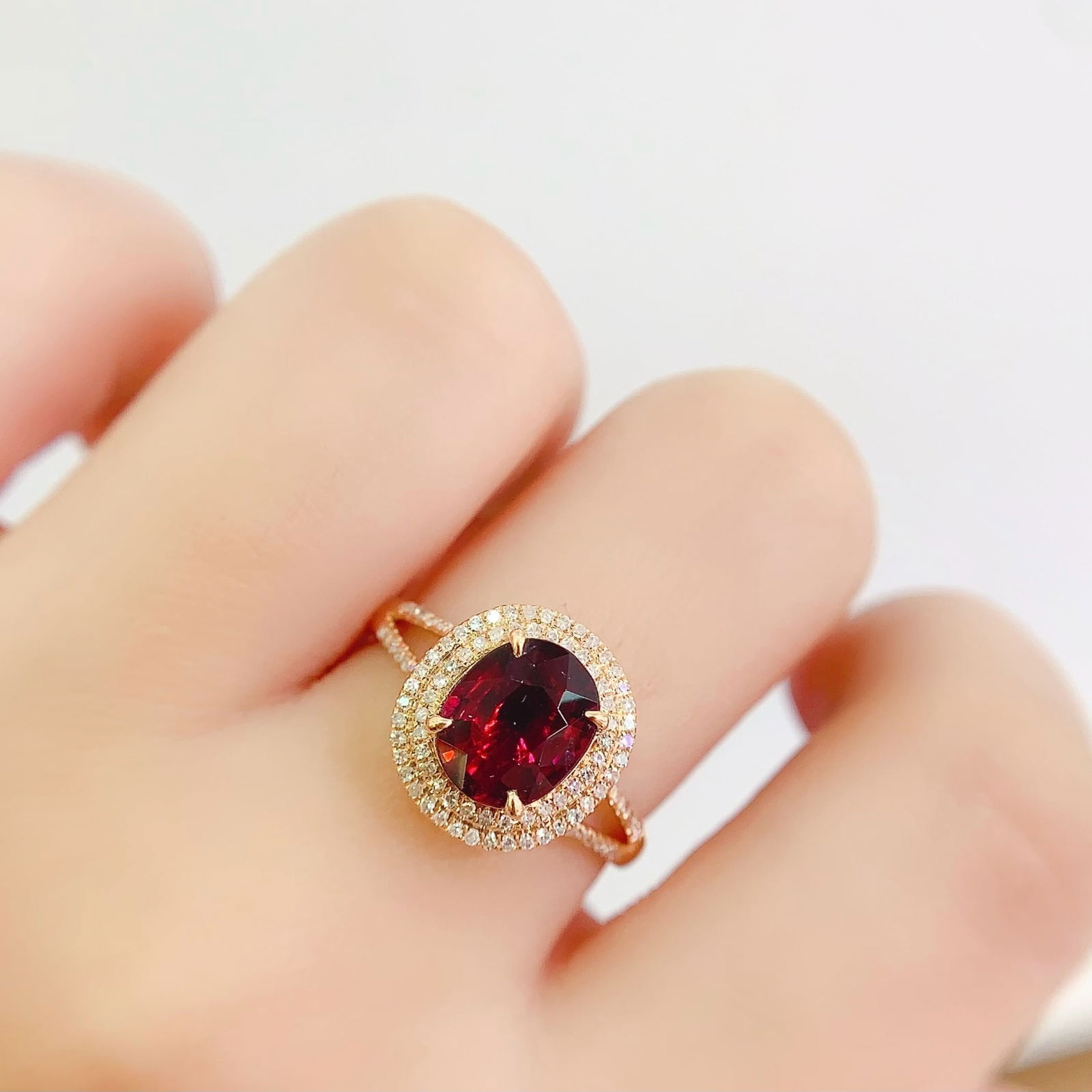 14k Gold 2.2 Ct Natural Tourmaline & Diamond Ring - 7