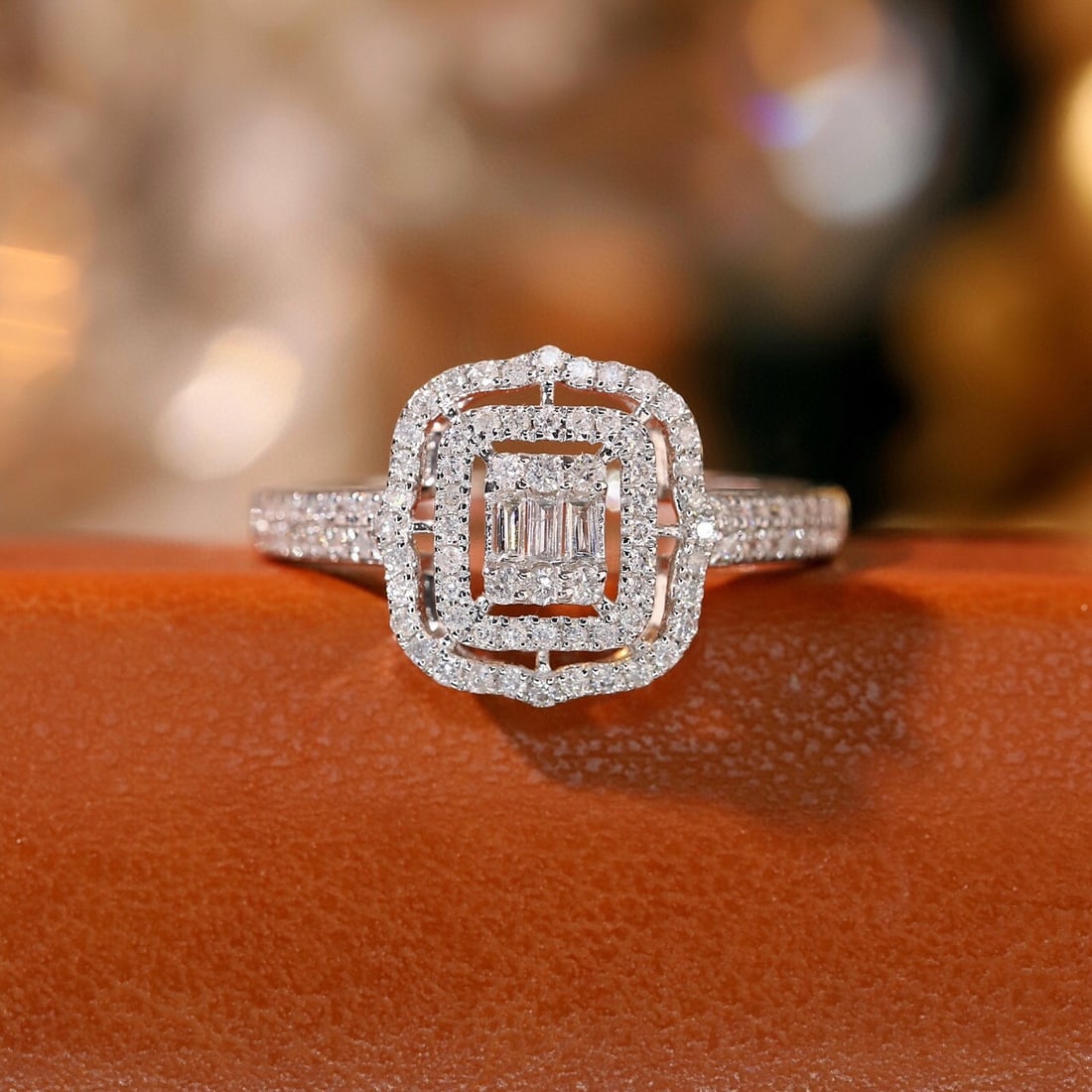 14k Gold 0.4 Ct Natural H Diamond Ring: Ref:231059210 // gold content:14k gold // ring size:7. 25us // // main gemstone:diamond // shape:multiple // carat weight:0. 4ct // clarity grade:vs-si // color:h // treatment:natural // Condition: