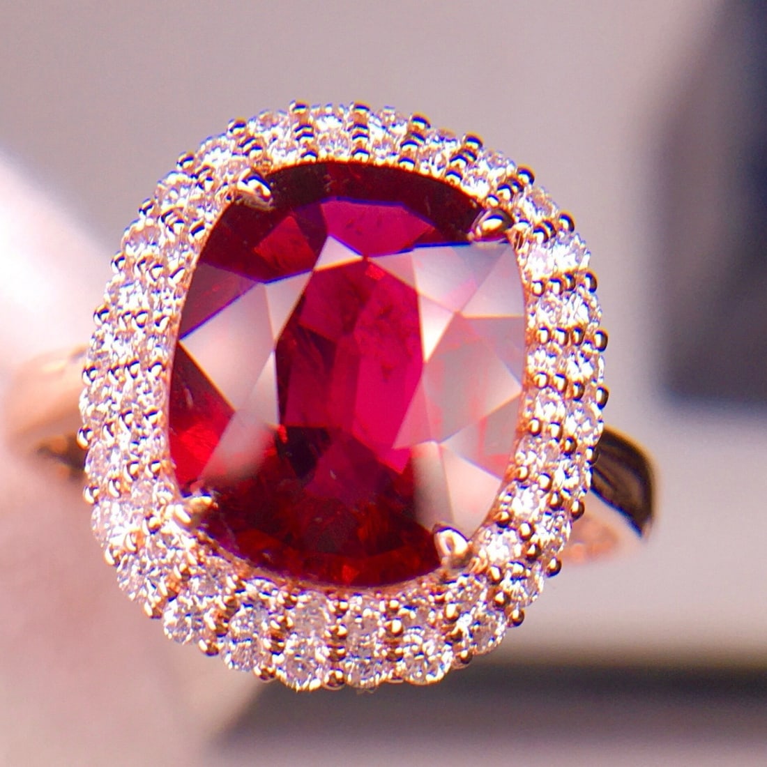 14k Gold 3.2 Ct Natural Tourmaline & Diamond Ring - 2