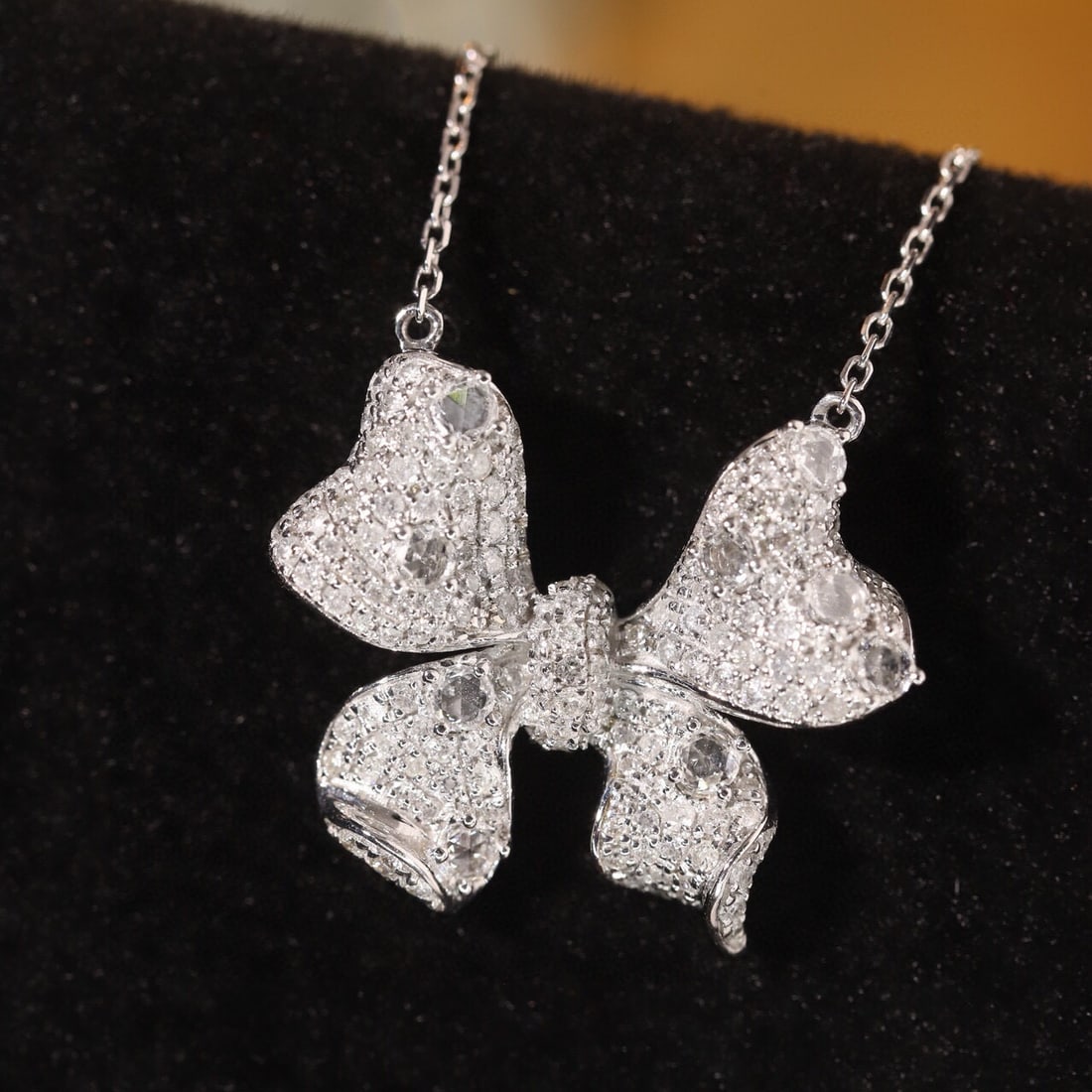 14k Gold 0.8 Ct Natural H Diamond Necklace - 6