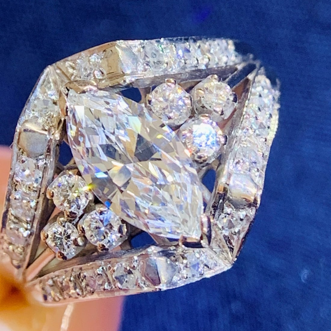 14k Gold 1.28 Ctw Natural H Diamond Ring - 2