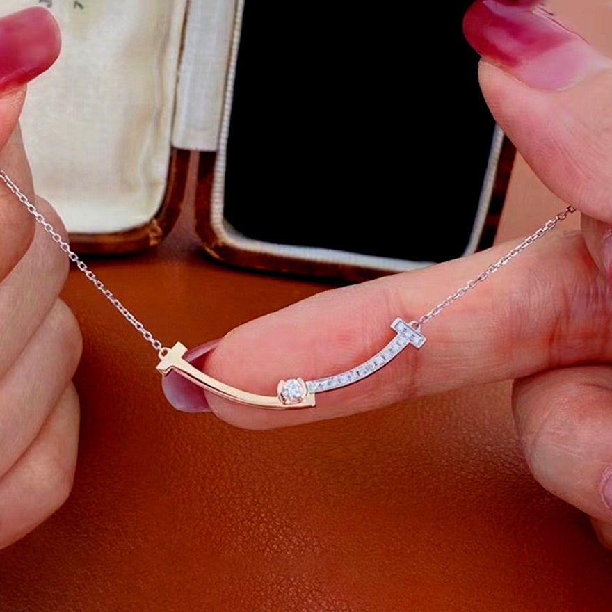 14k Gold 0.13 Ctw Natural H Diamond Necklace - 2