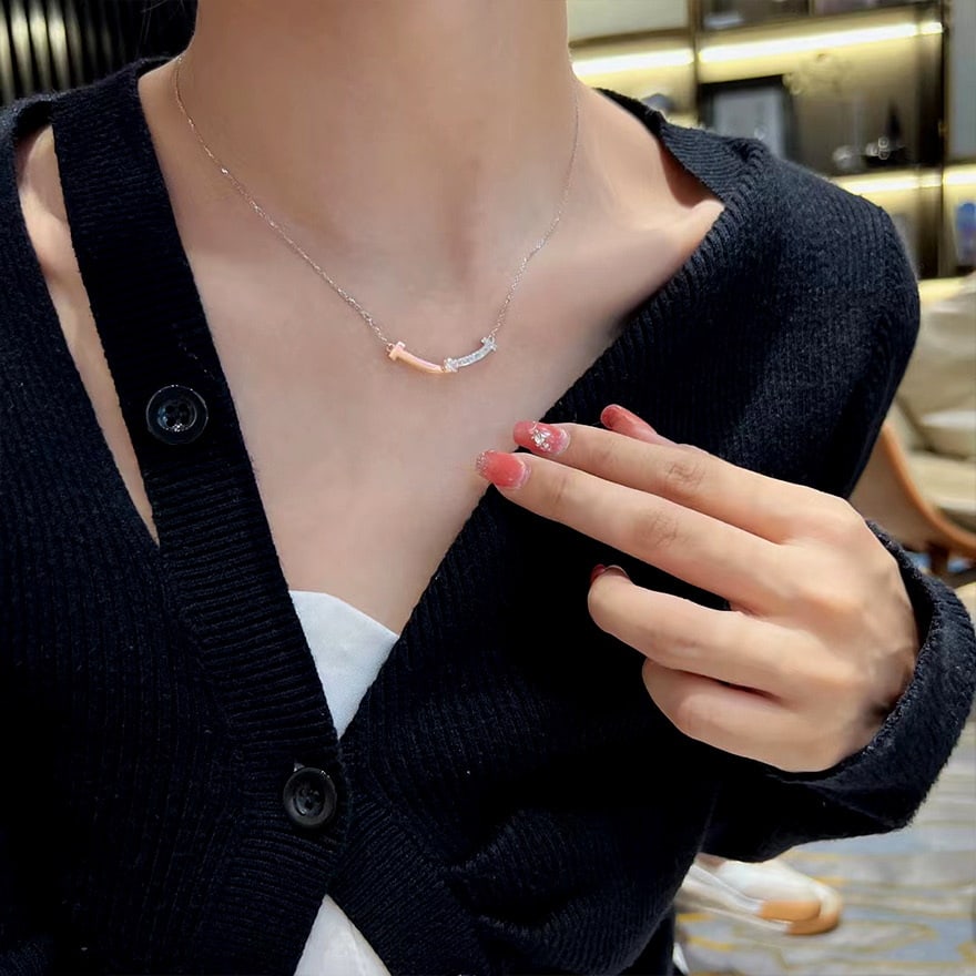 14k Gold 0.13 Ctw Natural H Diamond Necklace - 6