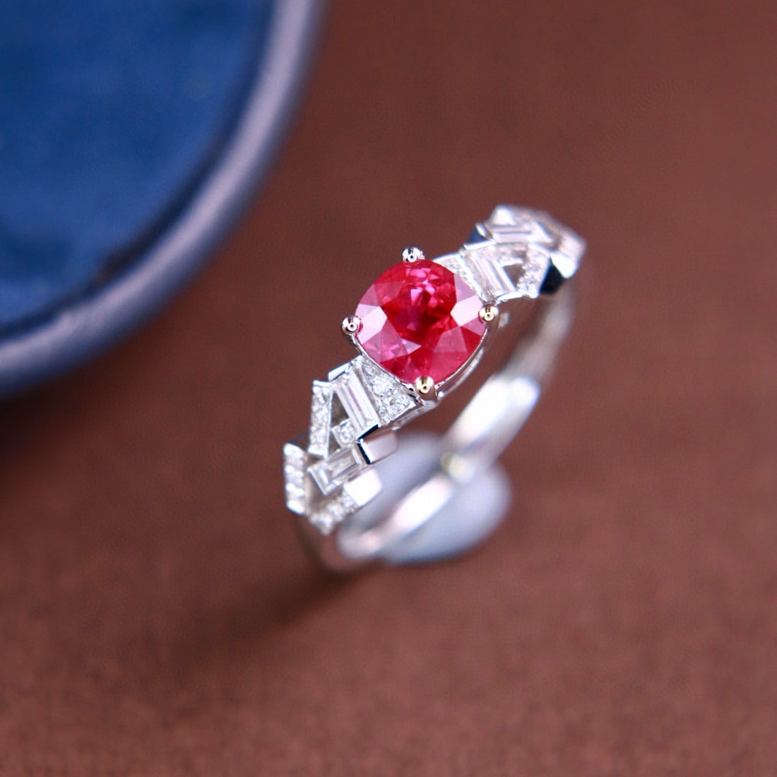 14k Gold 1.47 Ctw Natural Ruby & Diamond Ring - 6