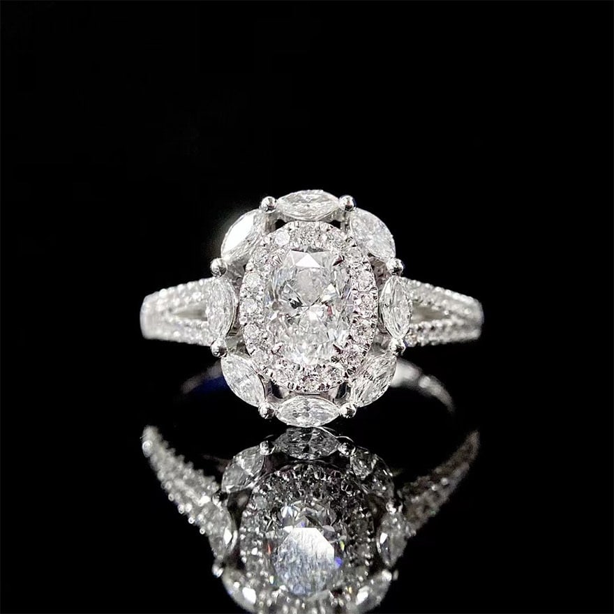 Gia Certified 14k Gold 1.03 Ctw Natural F Si2 Oval Diamond Ring/pendant( Without Chain ): Ref:231060416 // gold content:14k gold // ring size:7. 25us // // main gemstone:diamond // certified:gia // shape:oval // carat weight:0. 5ct // clarity grade:si2 // color:f // treatment:natural //