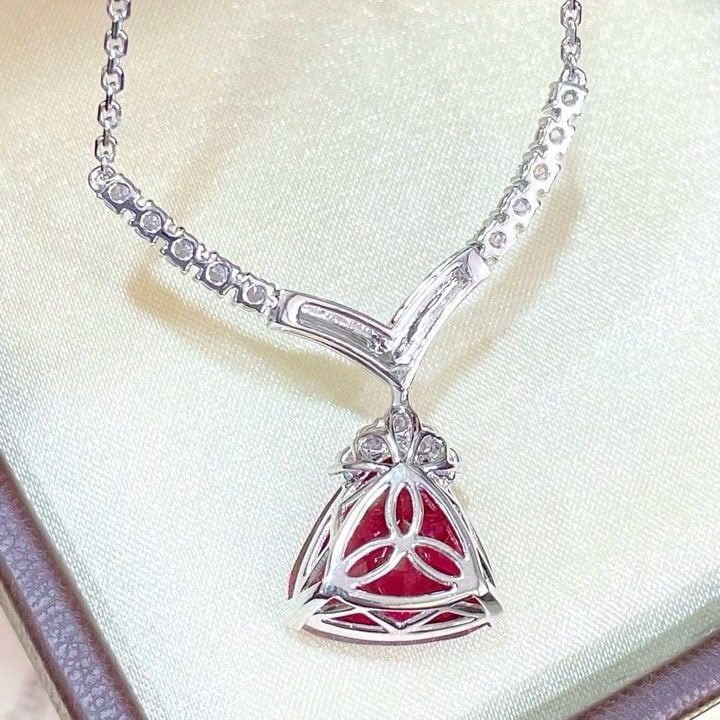 14k Gold 10.48 Ctw Natural Tourmaline & Diamond Necklace - 5