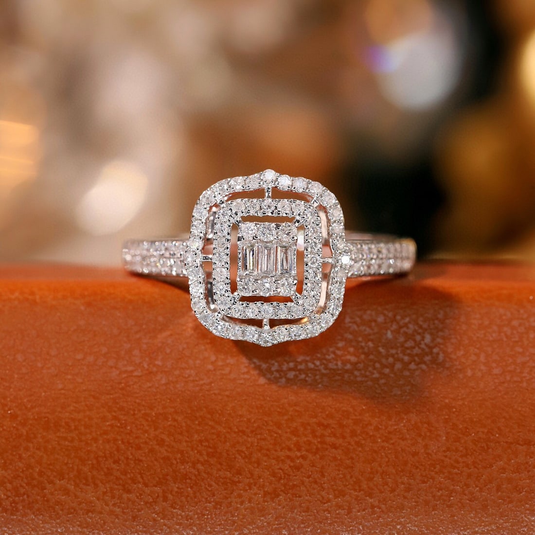 14k Gold 0.4 Ct Natural H Diamond Ring: Ref:231061080 // gold content:14k gold // ring size:7. 25us // // main gemstone:diamond // shape:multiple // carat weight:0. 4ct // clarity grade:vs-si // color:h // treatment:natural // Condition: