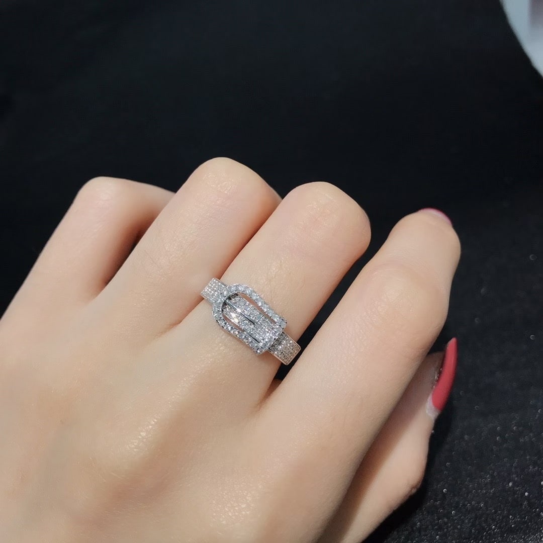 14k Gold 0.4 Ct Natural H Diamond Ring - 6