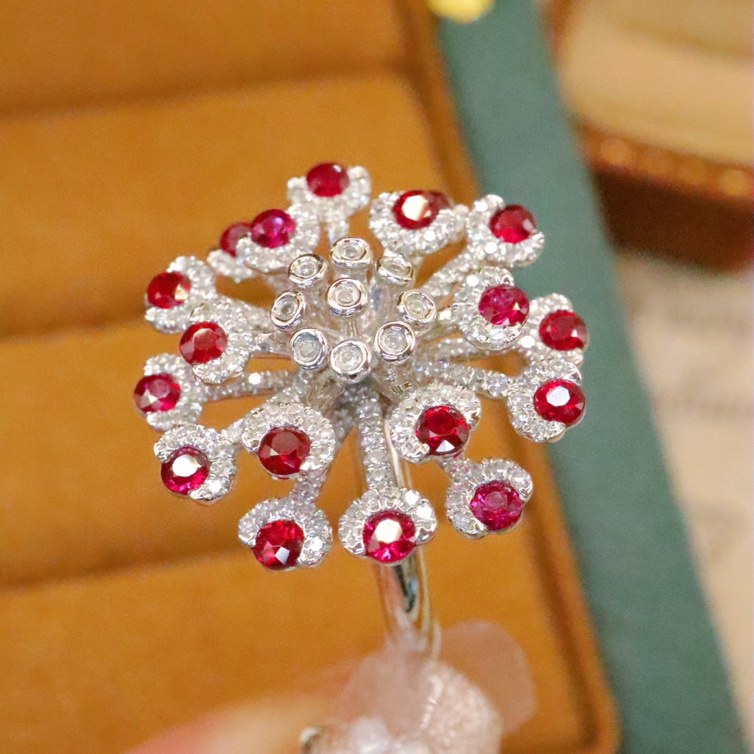 14k Gold 1.81 Ctw Natural Ruby & Diamond Ring - 4