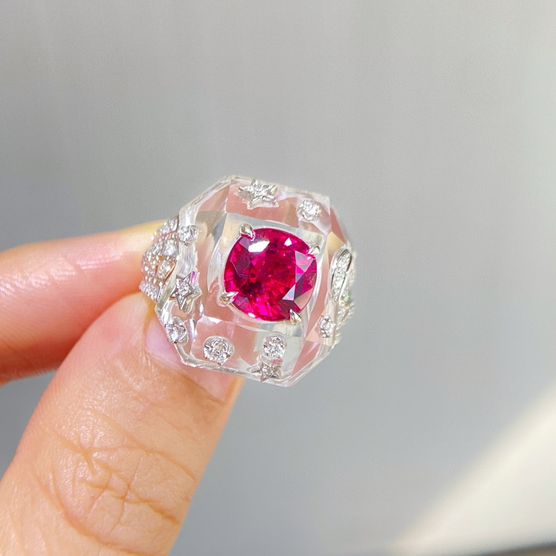 14k Gold 13.13 Ctw Natural Tourmaline & Diamond Ring - 2