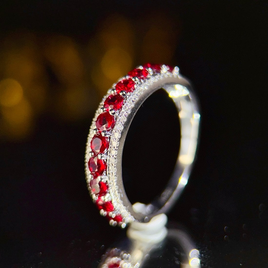 14k Gold 1.2 Ct Natural Ruby & Diamond Ring - 5