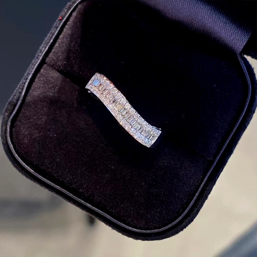 14k Gold 0.45 Ct Natural H Diamond Ring - 2