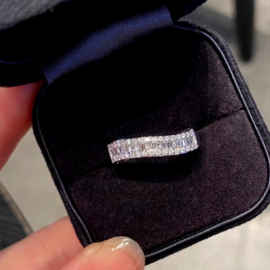 14k Gold 0.45 Ct Natural H Diamond Ring - 3