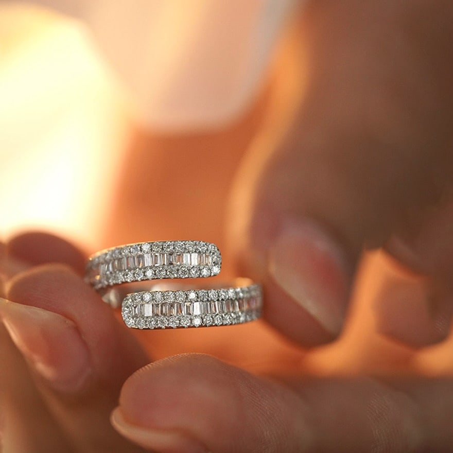 14k Gold 0.7 Ct Natural H Diamond Ring (1 of 7)