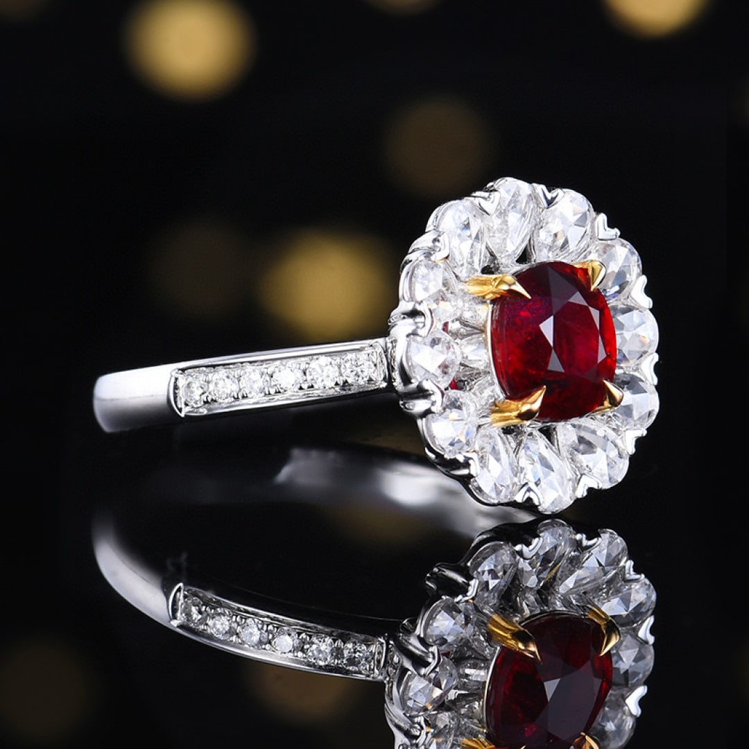 14k Gold 1.94 Ctw Natural Ruby & Diamond Ring - 3