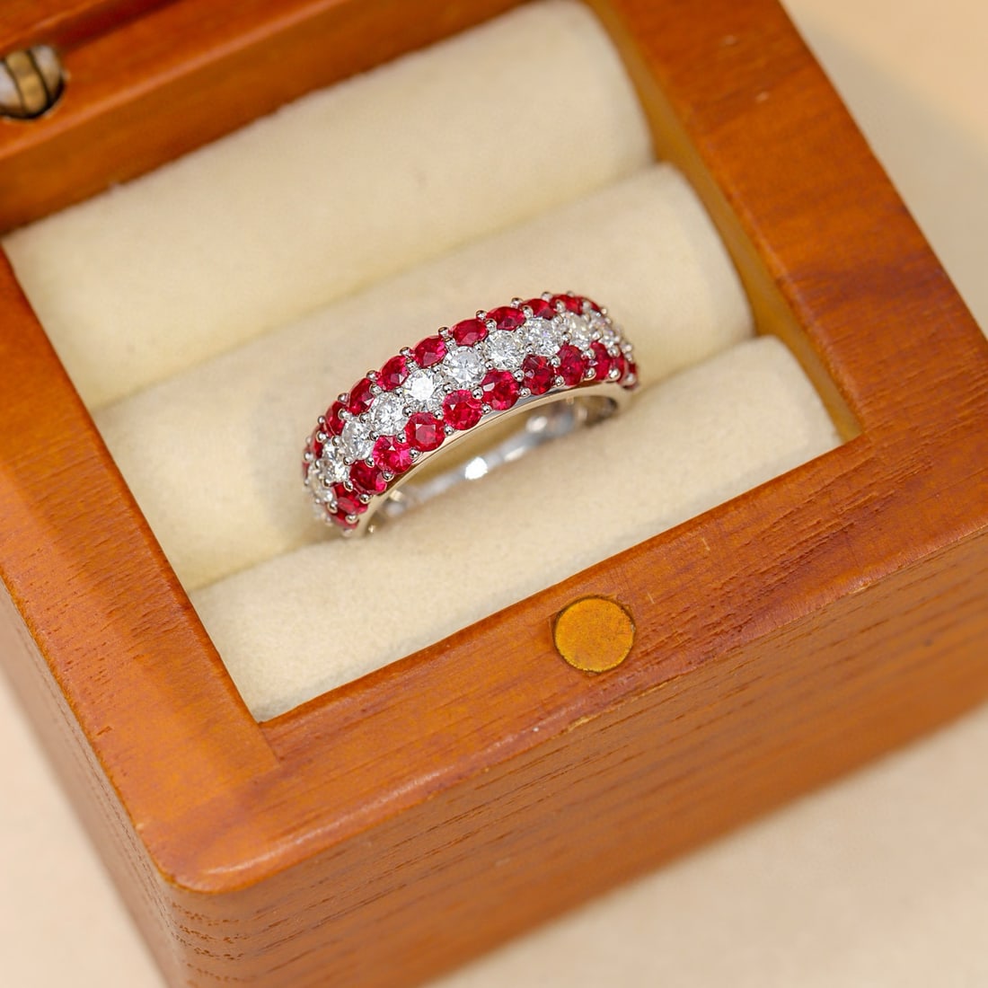 14k Gold 2.74 Ctw Natural Ruby & Diamond Ring - 3