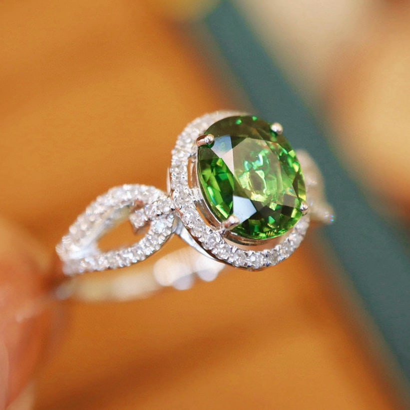 14k Gold 1.73 Ctw Natural Sapphire & Diamond Ring - 2