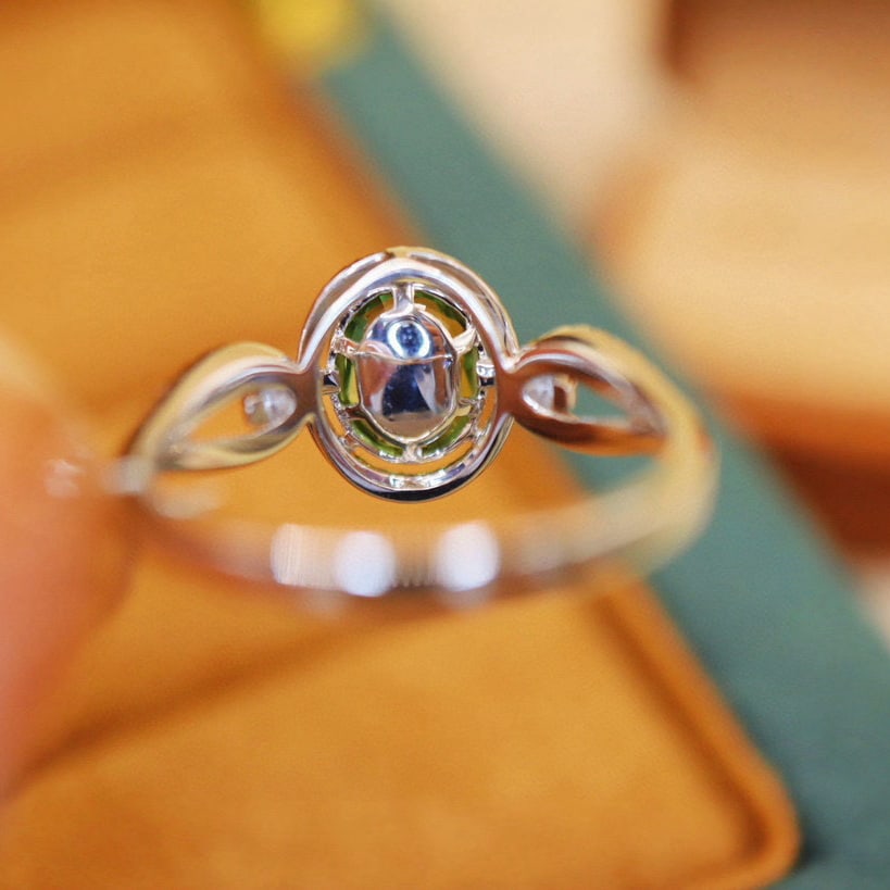 14k Gold 1.73 Ctw Natural Sapphire & Diamond Ring - 4