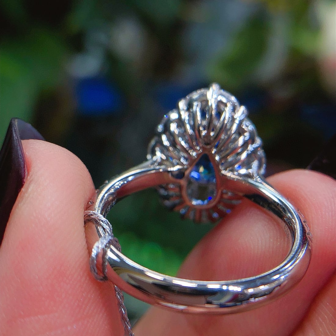 14k Gold 3.45 Ctw Natural Sapphire & Diamond Ring - 2