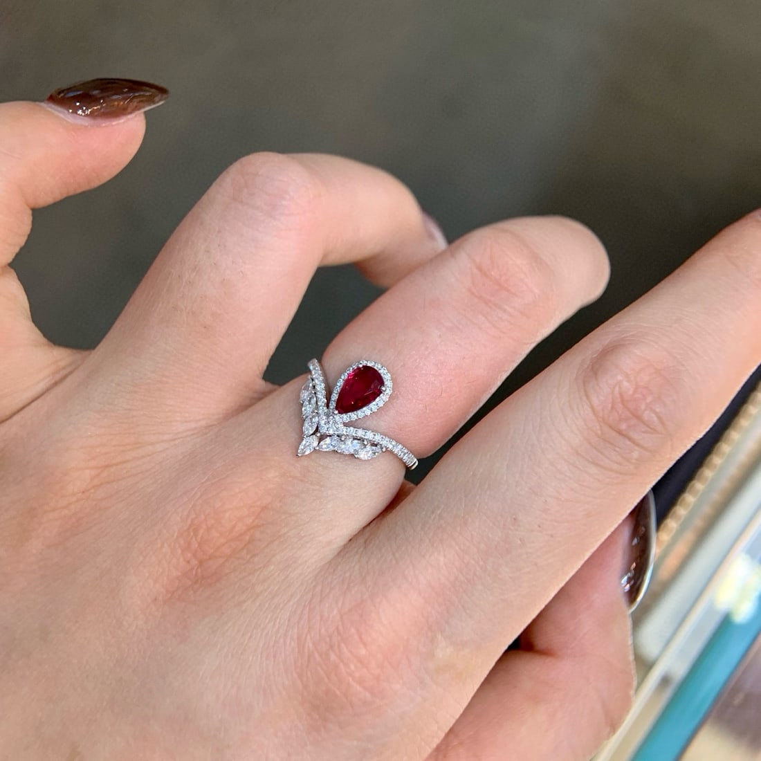 14k Gold 1.22 Ctw Natural Ruby & Diamond Ring - 3