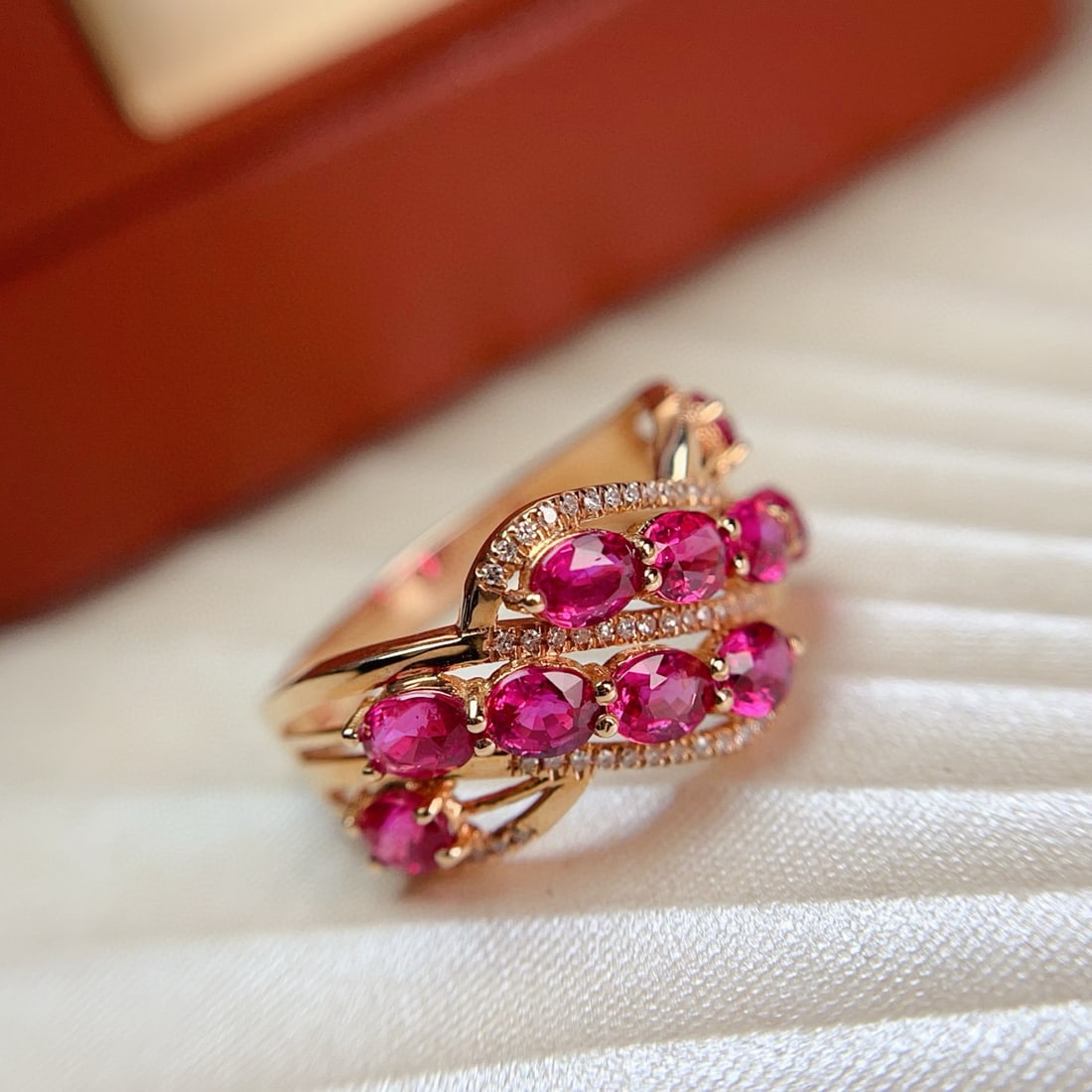 14k Gold 2.65 Ct Natural Ruby & Diamond Ring - 2